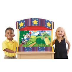 Jouet-Théâtre de marionnettes de table - MELISSA & DOUG - Garçon et Fille - Vert - A partir de 3 ans