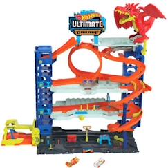 Jouet-Hot Wheels City-Garage Ultime-Coffret avec 2 voitures incluses HKX48