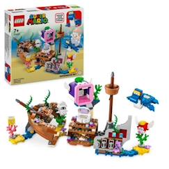 Jouet-LEGO® 71432 Super Mario Ensemble d'Extension Aventure dans l'Épave Engloutie avec Dorrie, Jouet avec Figurines de Cheep Cheep