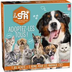 Jouet-LANSAY - SPA® - ADOPTEZ-LES TOUS ! - Jeu de société - 2 à 6 joueurs - Dès 6 ans