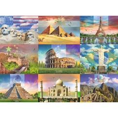 Jouet-Puzzle Enfant 200 p XXL - Les monuments du monde - Ravensburger - Architecture et monument - Dès 8 ans