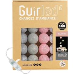 -Guirlande lumineuse boules coton LED USB - Églantine - 16 boules 1,6m - 3 intensités