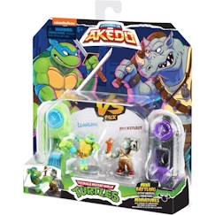 Jouet-Coffret Tortues Ninja Leonardo vs Kraang - Akedo - Moose Toys - Armes uniques - 4 coffrets duel à collectionner