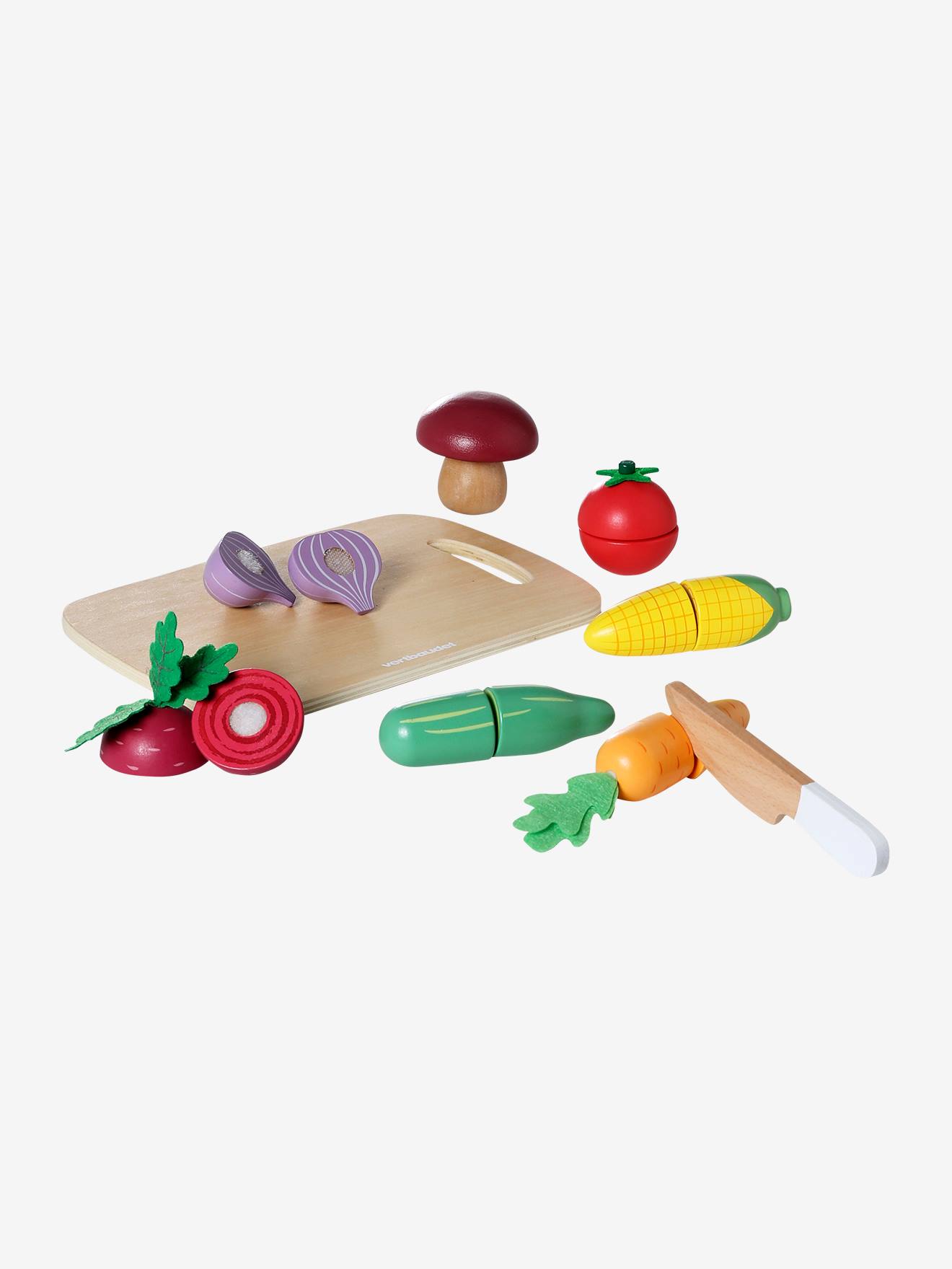 Set de légumes à couper en bois FSC® beige (Vertbaudet) - Image 1