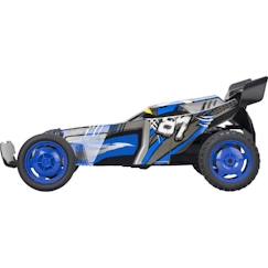 Jouet-Buggy télécommandé tout terrain XL - EXOST - THUNDER CLAP - Vitesse 20 km/h - 2.4 Ghz - Bleu, noir et gris