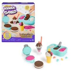 Jouet-Coffret Kinetic Sand Delices Glaces - SPIN MASTER - Sable magique facile à modeler - 454g