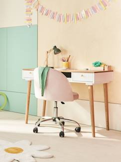 Chambre et rangement-Chambre-Chaise de bureau à roulettes enfant en velours