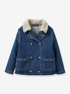 -Veste en jean doublée sherpa fille CYRILLUS