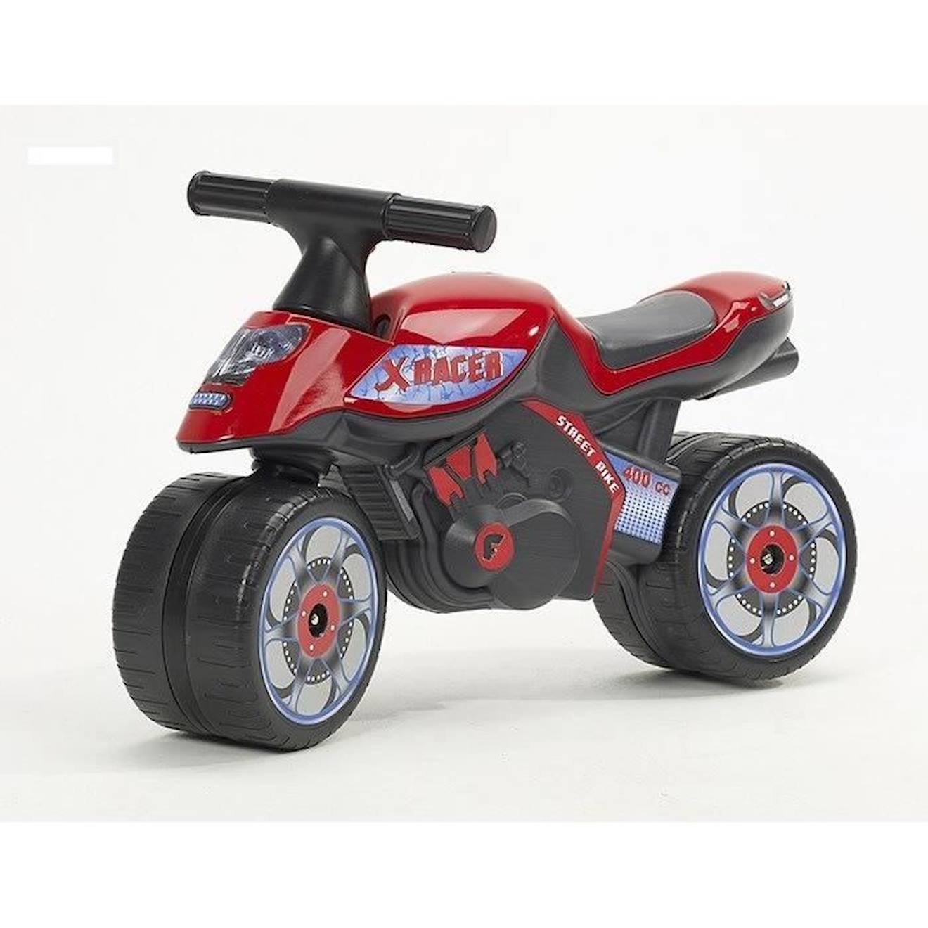 Falk - Porteur Baby Moto X Racer - Falk - Draisienne - Allure Sportive - Larges Roues - Rouge Rouge