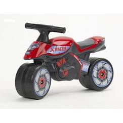 Jouet-Jeux de plein air-Tricycles, draisiennes et trottinettes-Porteur Baby Moto X Racer - FALK - Draisienne - Allure sportive - Larges roues - Rouge