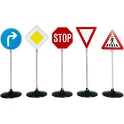 Jouet-Set de 5 panneaux de signalisation routière pour enfant - KLEIN - 2980