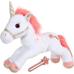 Jouet-Gipsy Toys - Licorne Lica Bella Magique - 35 cm - Rose et Blanc