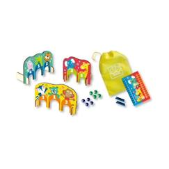 Jouet-Jeu de billes - Arceaux en bois - Multicolore - Pour enfant à partir de 3 ans