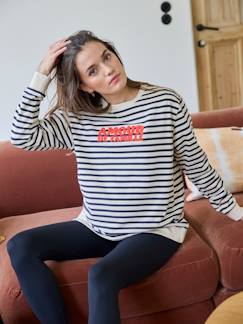 -Sweat style marinière "amour de famille" grossesse