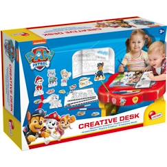 Jouet-Pupitre créatif - Paw Patrol - LISCIANI - Tableau à colorier et jouer avec les personnages de la team Paw Patrol