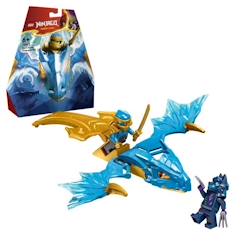 Jouet-LEGO® 71802 NINJAGO L’Attaque du Dragon Rebelle de Nya, Jouet Ninja de Dragon et Figurines incluant Nya avec Mini-Katana