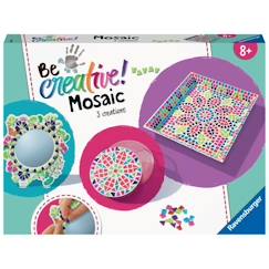 Jouet-Activités artistiques et musicales-Loisirs créatifs-Coffret Maxi Mosaïque Ravensburger - 3 objets en mosaïque - A partir de 8 ans