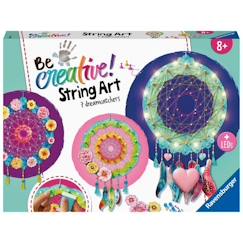 Jouet-Be Creative String Art Maxi, Dreamcatchers, 7 attrape-rêves, Création objets, Loisir créatif, Dès 8 ans, 18235, Ravensburger