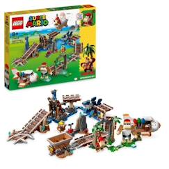 Jouet-LEGO® Super Mario 71425 Ensemble d'Extension Course de Chariot de Mine de Diddy Kong, à Combiner avec Pack de Démarrage