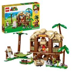 Jouet-LEGO® Super Mario 71424 Ensemble d'Extension La Cabane de Donkey Kong, Jouet à Combiner avec Pack de Démarrage