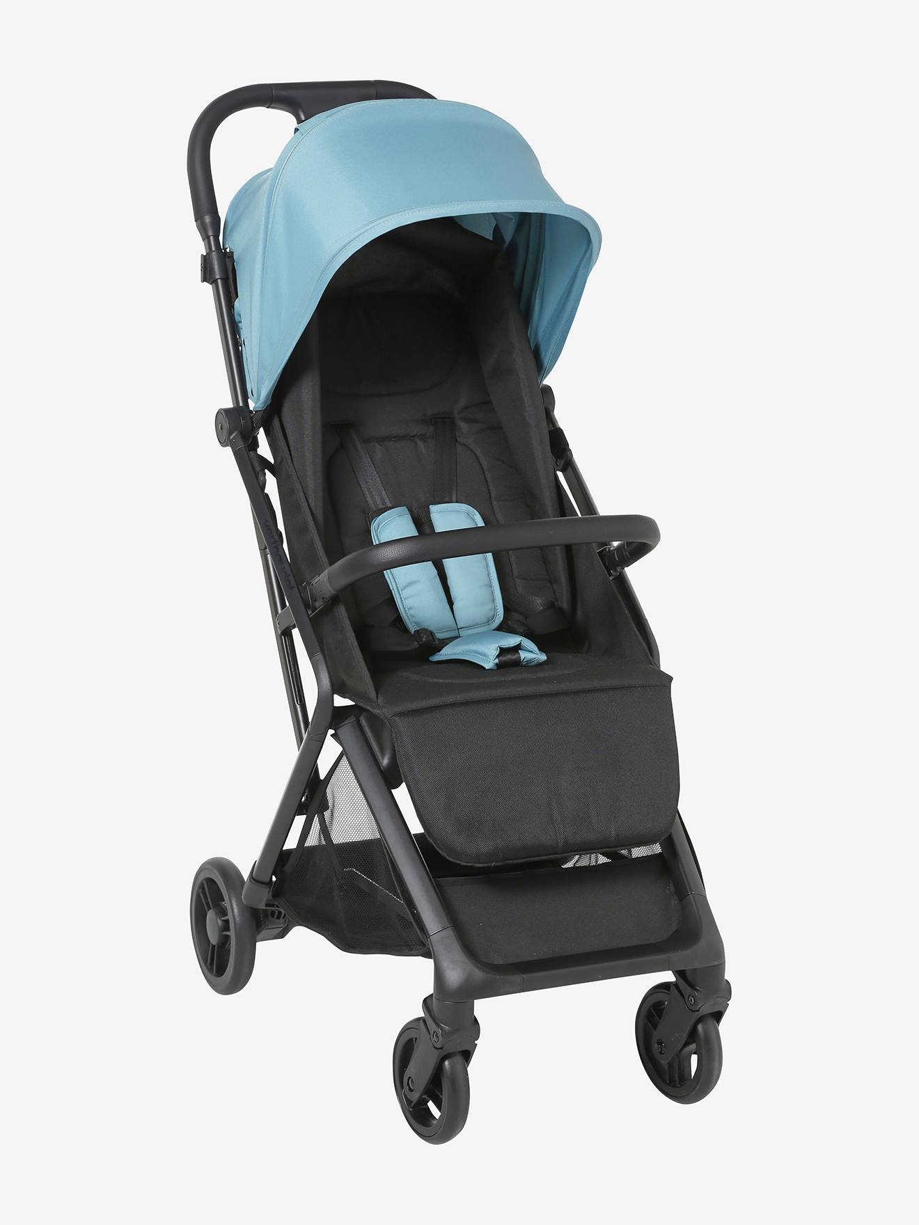 Poussette compacte Ikaria VERTBAUDET bleu canard