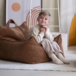 Chambre et rangement-Pouf enfant velours côtelé QUADRO TOFFEE