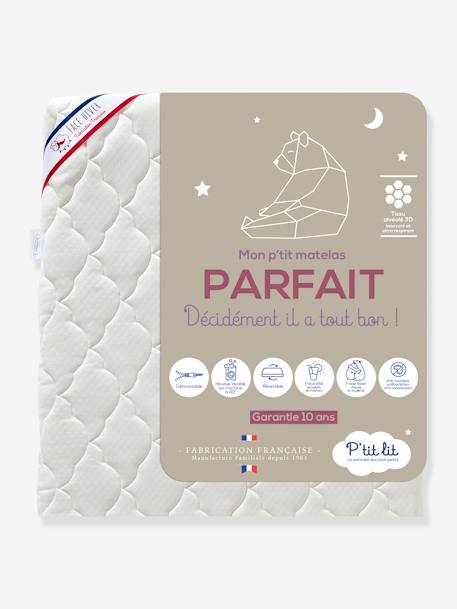 P'Tit Lit - Matelas bébé Parfait déhoussable blanc
