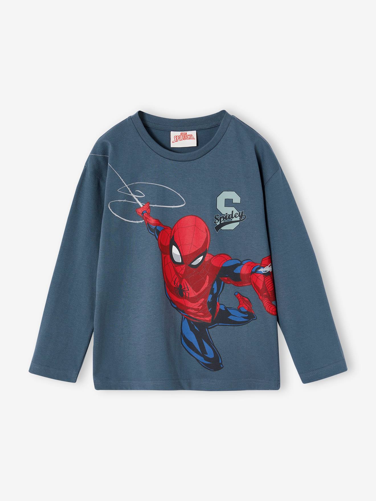 T-shirt Spiderman Marvel garçon bleu jean