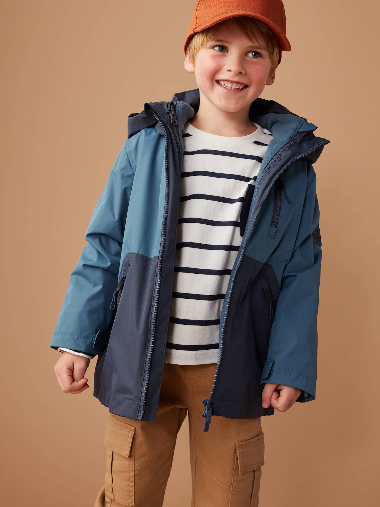 Parka technique 3 en 1 garçon encre