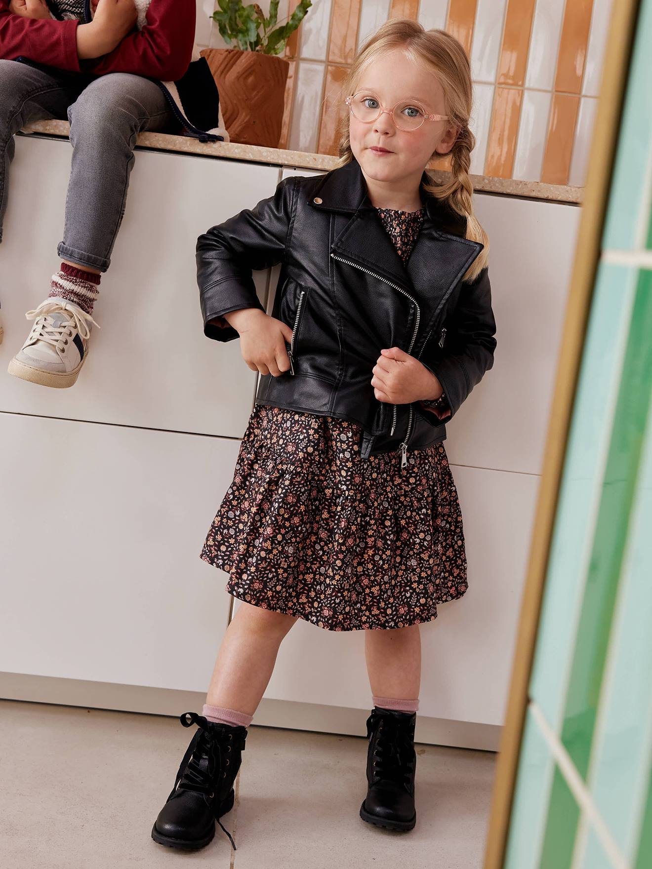 Veste fille noir