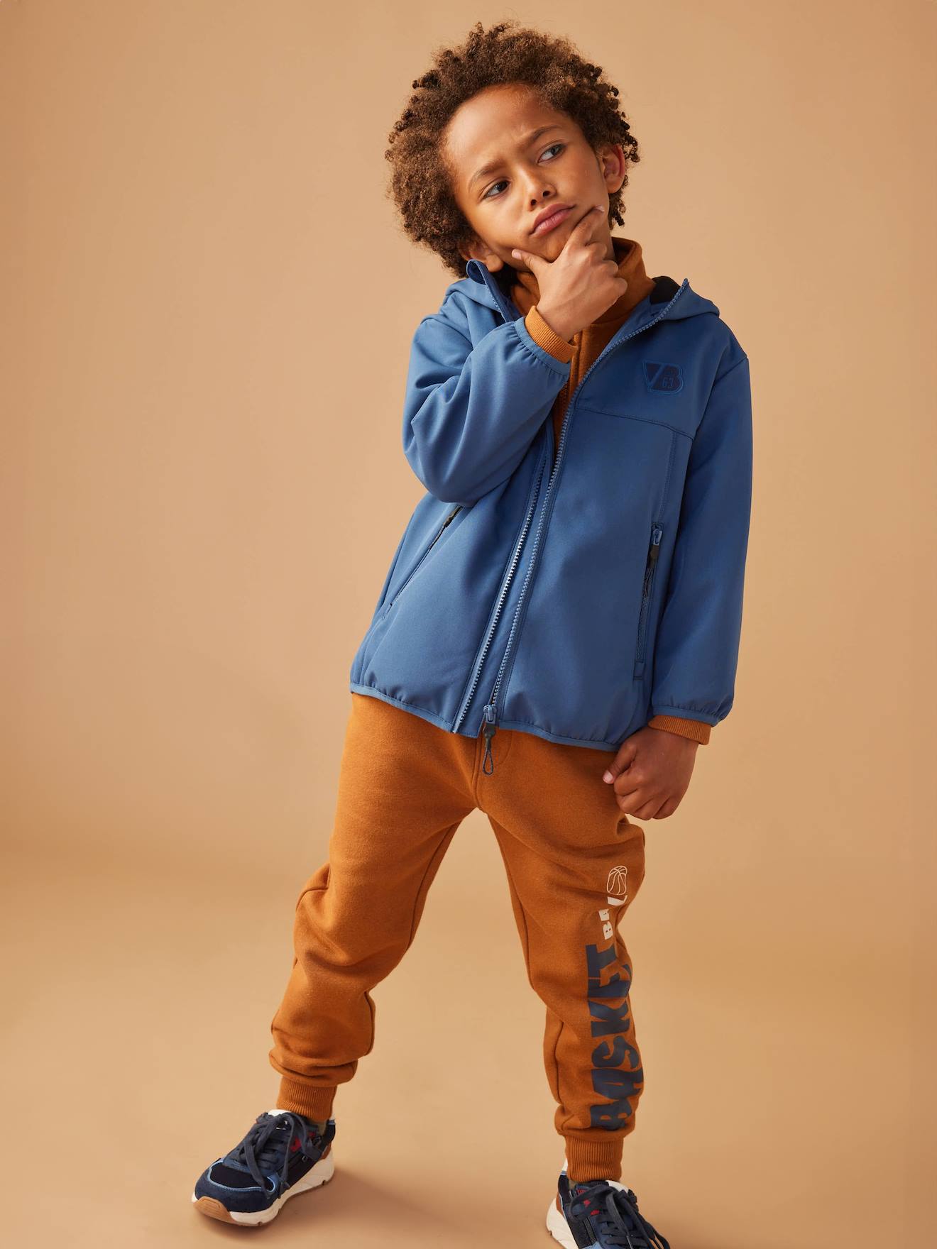 Veste de sport garçon polaire bleu