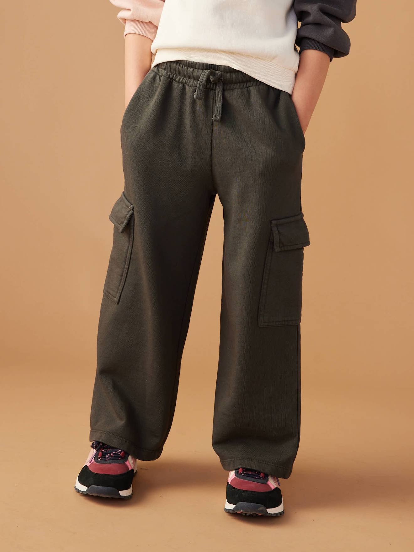 Jogging large fille anthracite