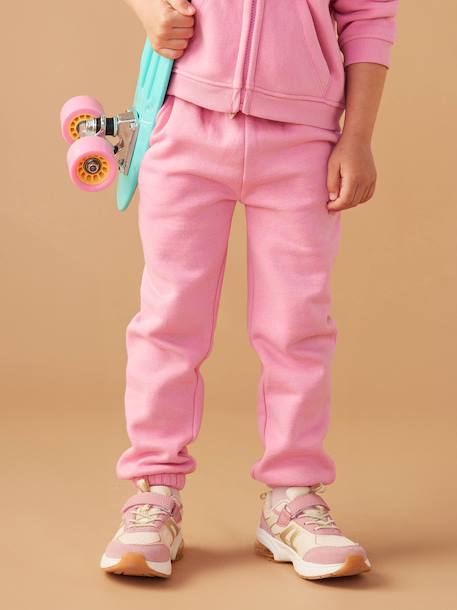 Fille-Pantalon jogging en molleton fille ceinture paperbag