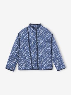 -Veste à fleurs matelassée doublée sherpa fille