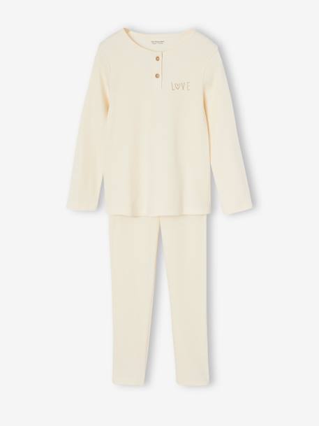 VERTBAUDET Lot De 2 Pyjamas Fille Velours "Sur Mon Nuage" - Étoiles Et Nuages
