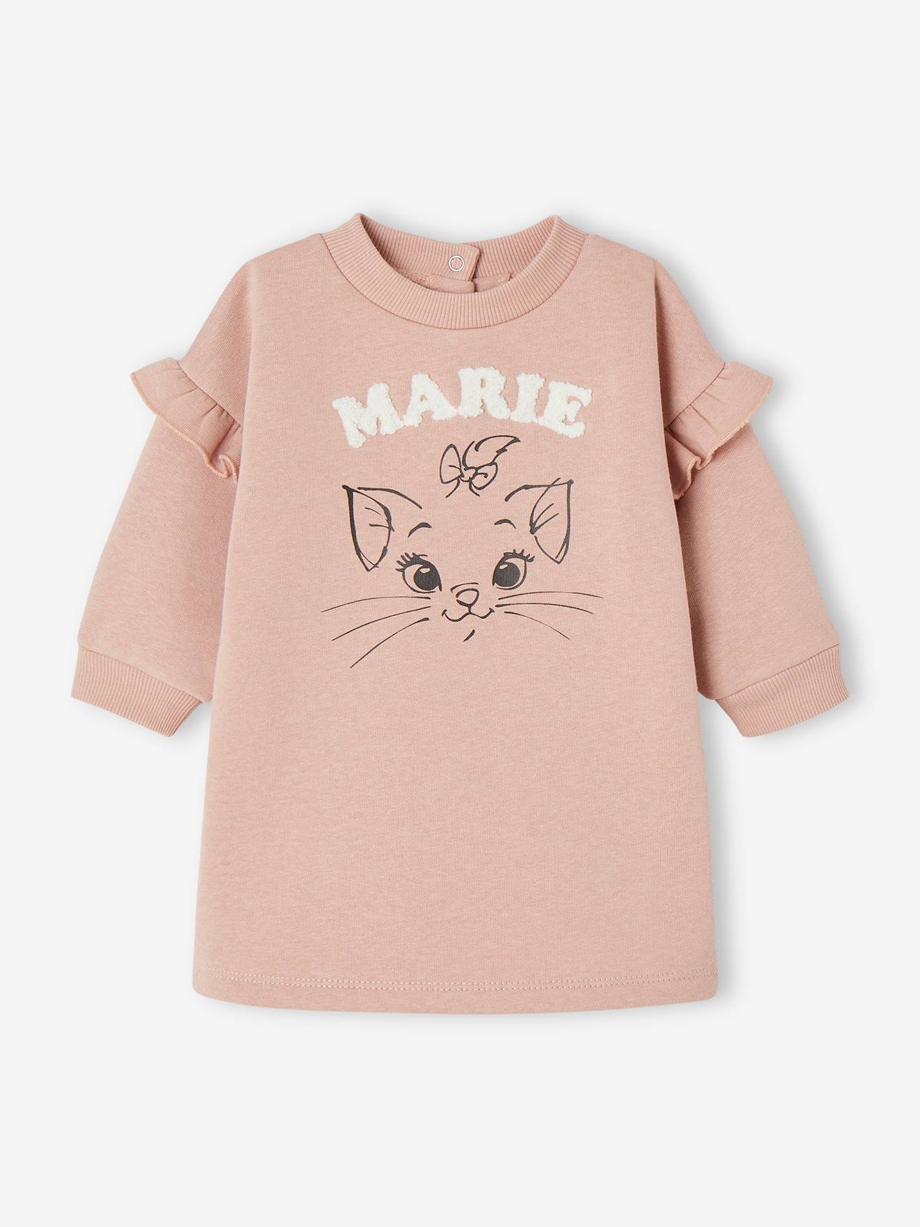 Ensemble robe collants bebe Disney Marie Les Aristochats lilas poudre Disney