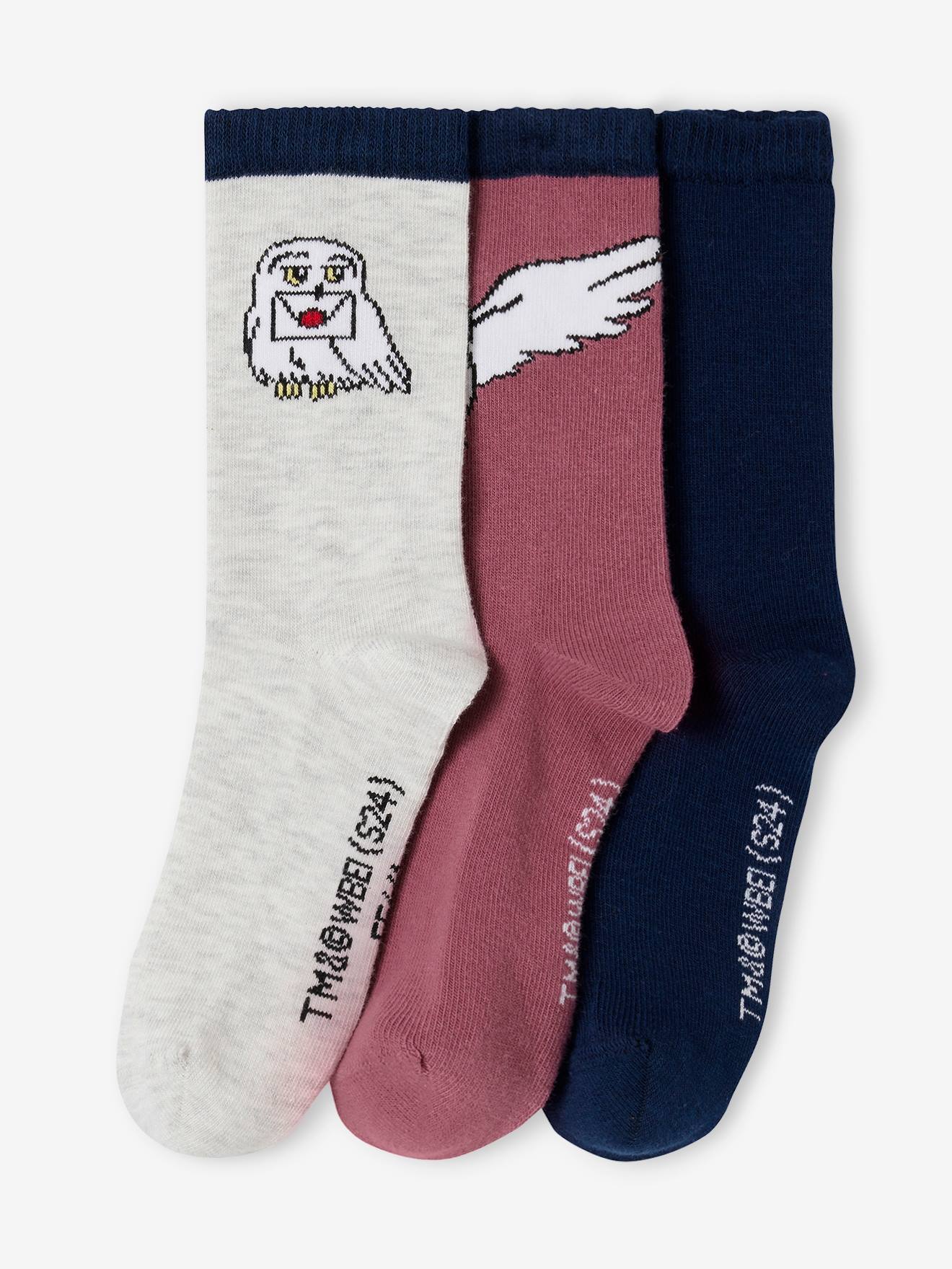 Lot de 3 paires de chaussettes Harry Potter® fille prune