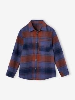 -Chemise à carreaux en flanelle garçon