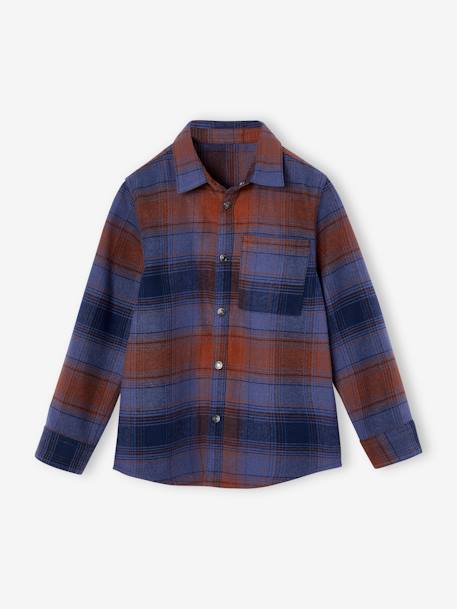 Garçon-Chemise à carreaux en flanelle garçon