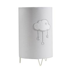 -Lampe à poser - Céleste - Nuage en coton gris - 40W - Idéale pour bébé - Style enfant