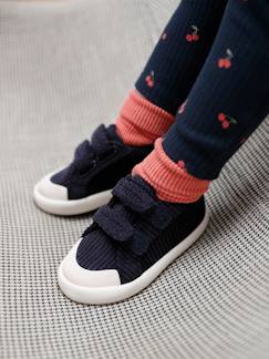 Chaussures-Baskets bébé fille textile scratchées