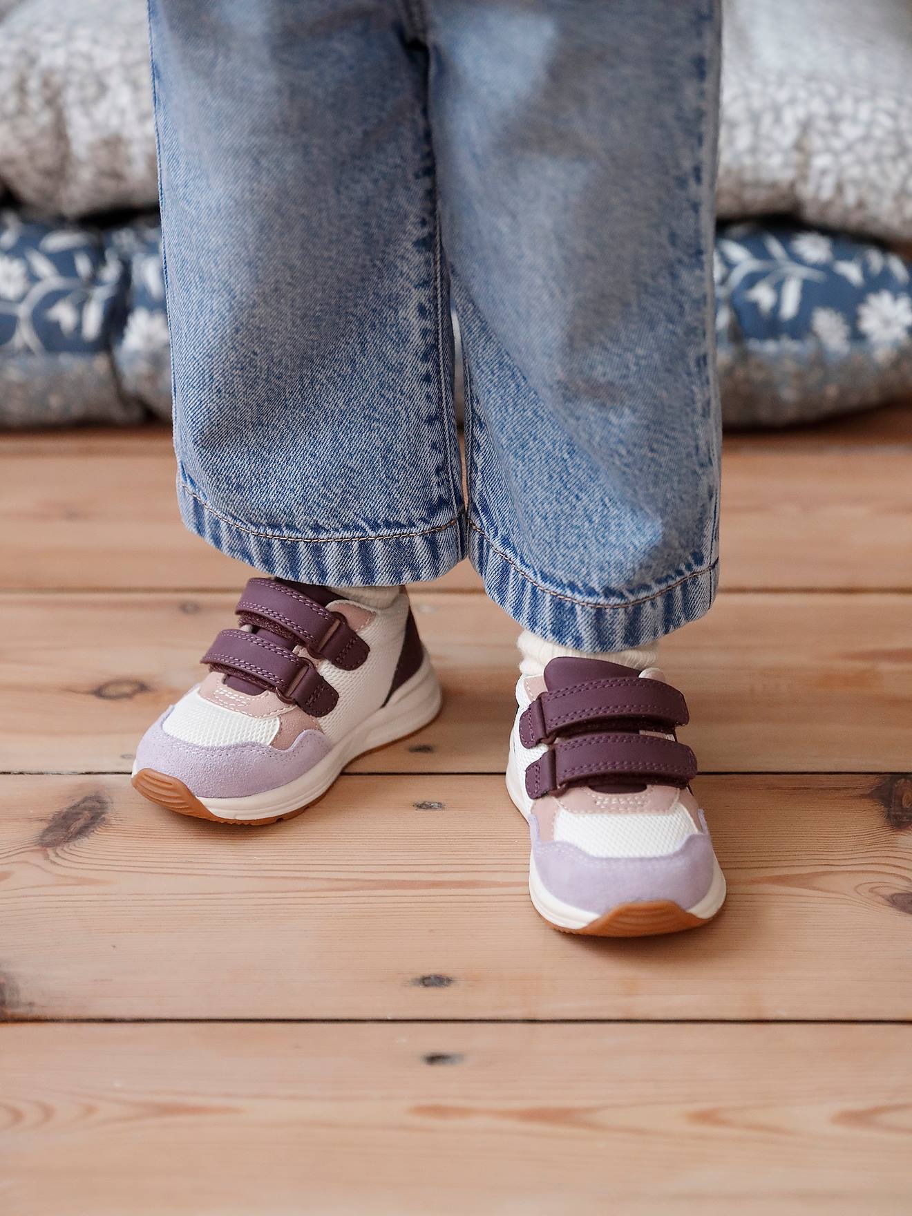 Baskets enfant fille synthtique scratchs lot violet 19 €