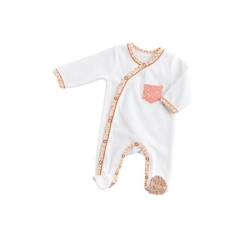 -Pyjama bébé - Sauthon - Esmee - Coton - Motif floral - Taille naissance