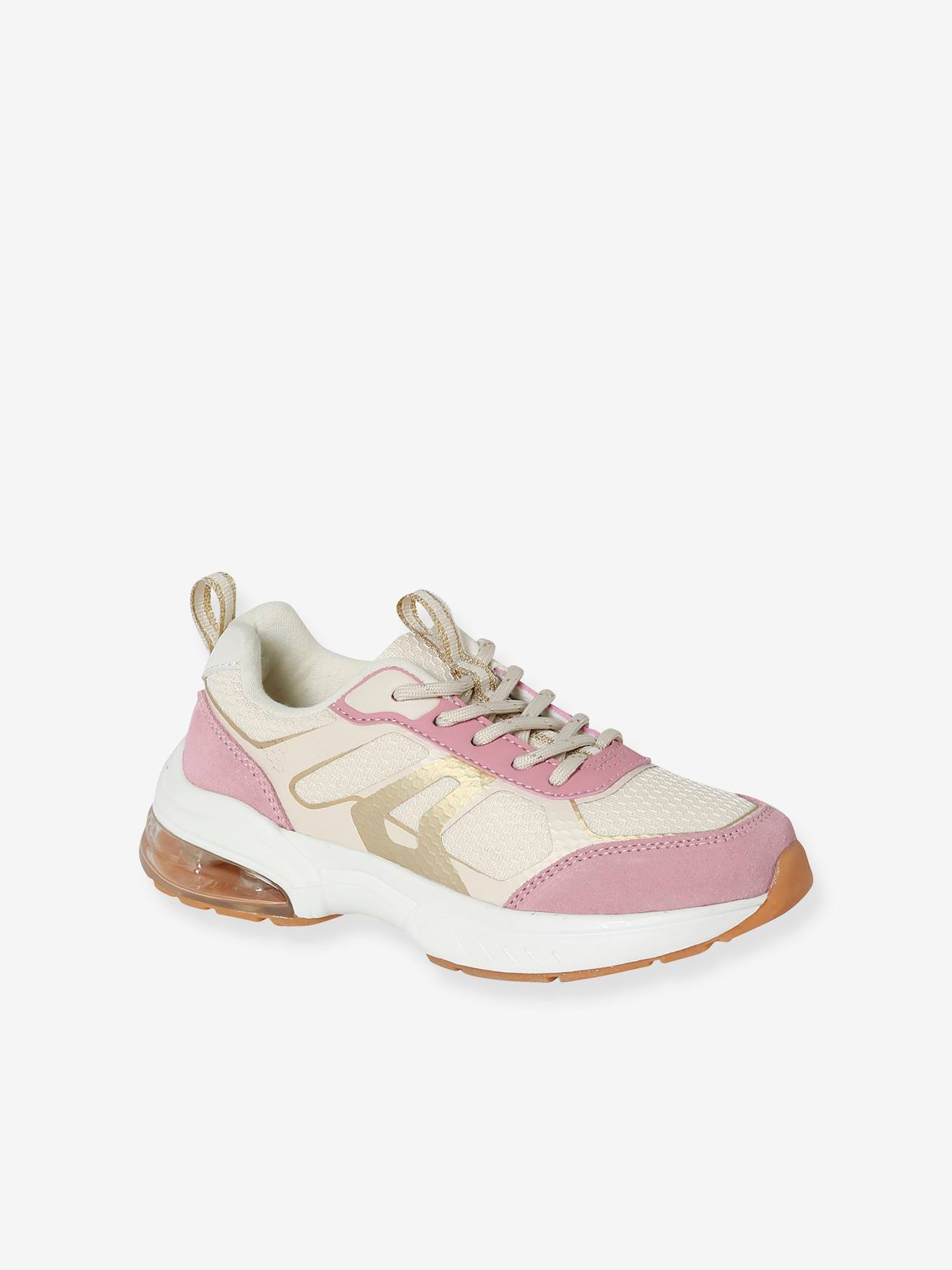 Baskets lacées lot rose