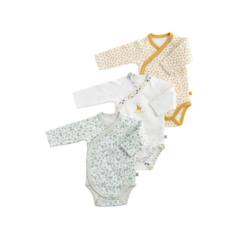 -Bodies bébé - Promenons nous - Lot de 3 - 100% coton - Certifié Oeko-tex - Mixte