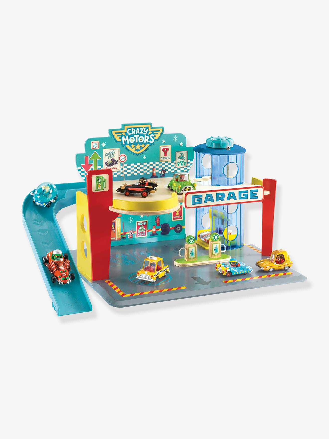 Crazy motors garage DJECO multicolore