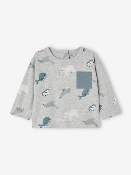 Bébé-T-shirt motifs animaux polaires bébé manches longues