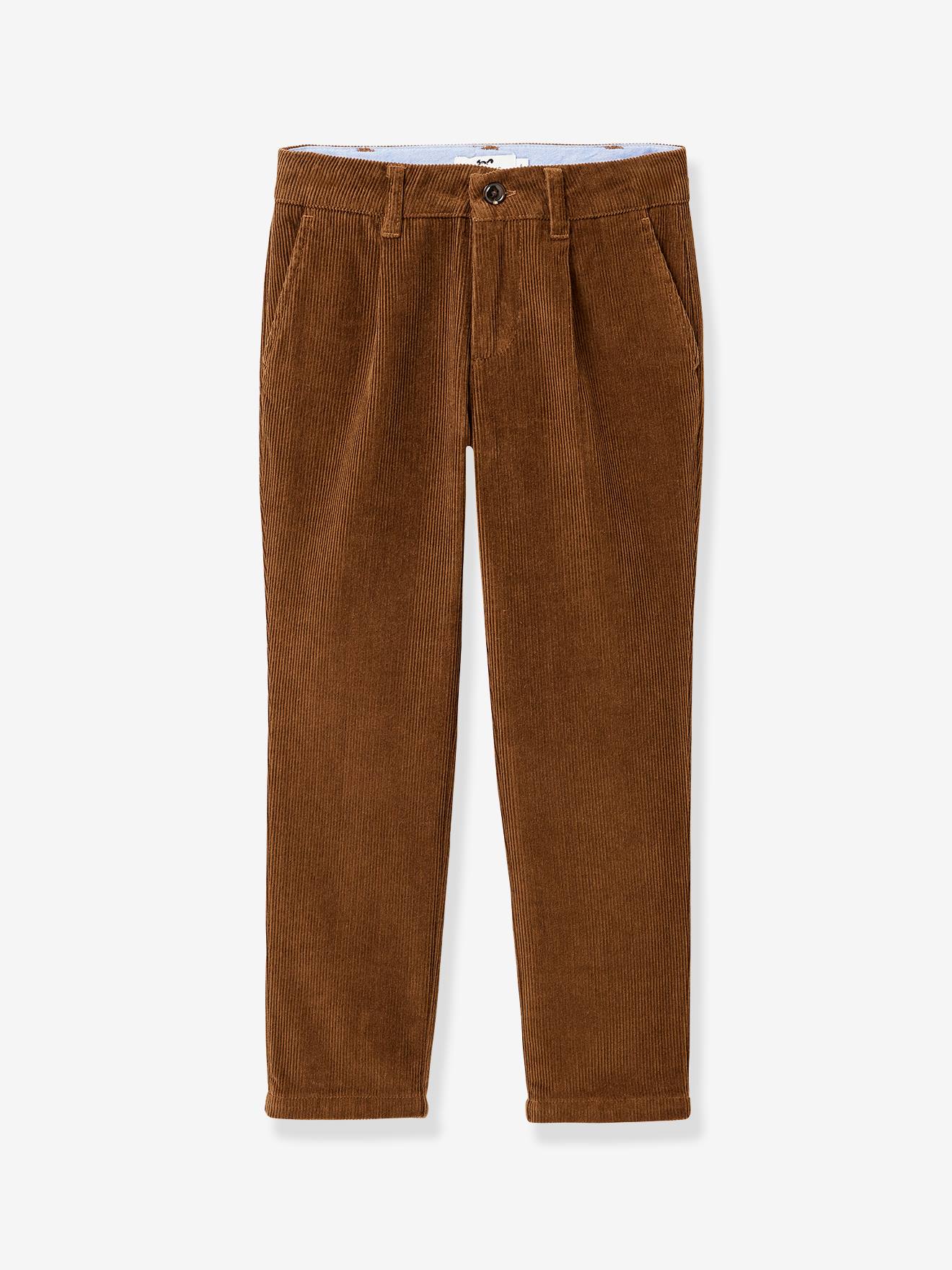 Pantalon chino velours marron 22 €