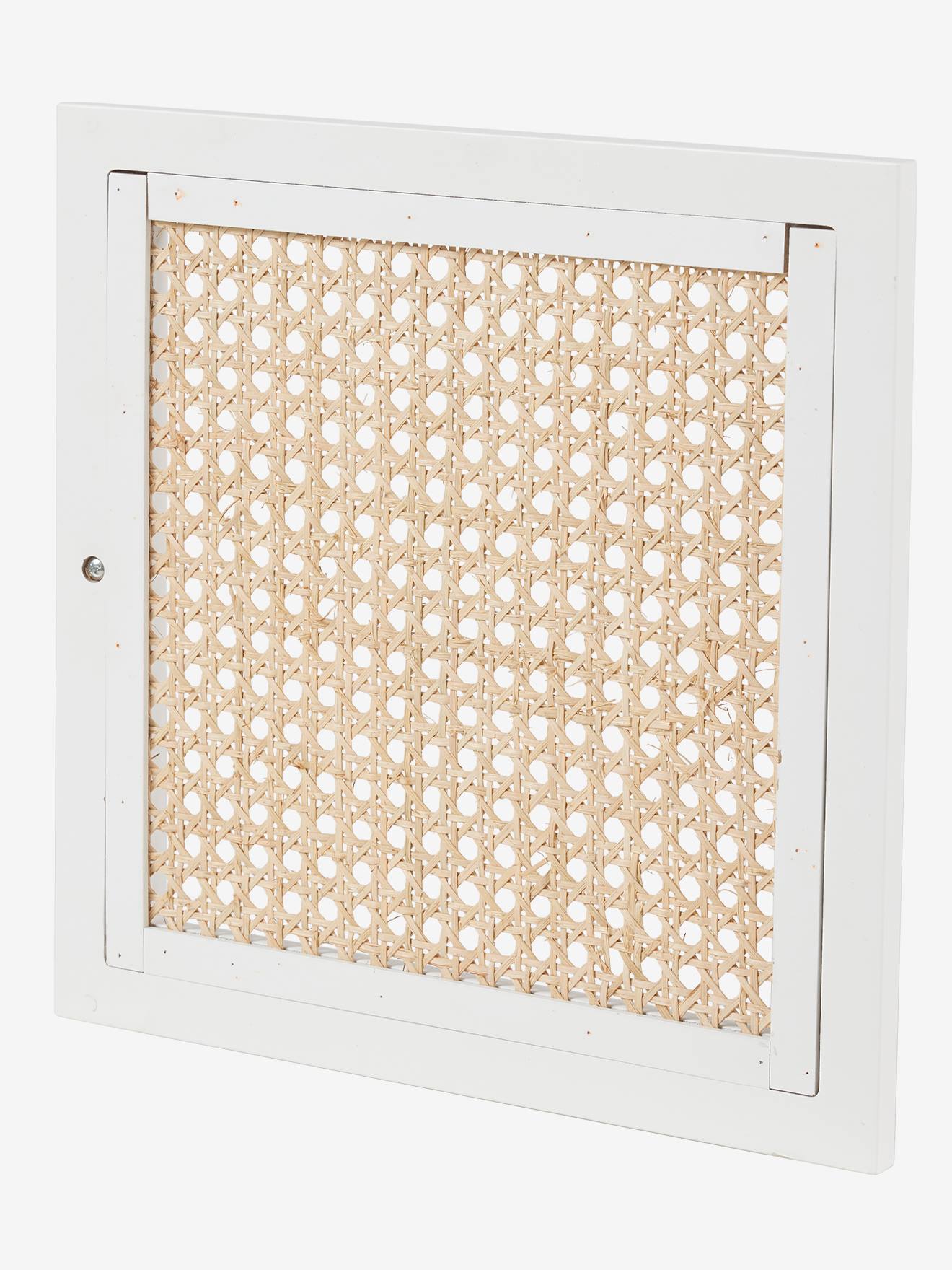 Porte pour meuble à cases cannage - seconde chance blanc