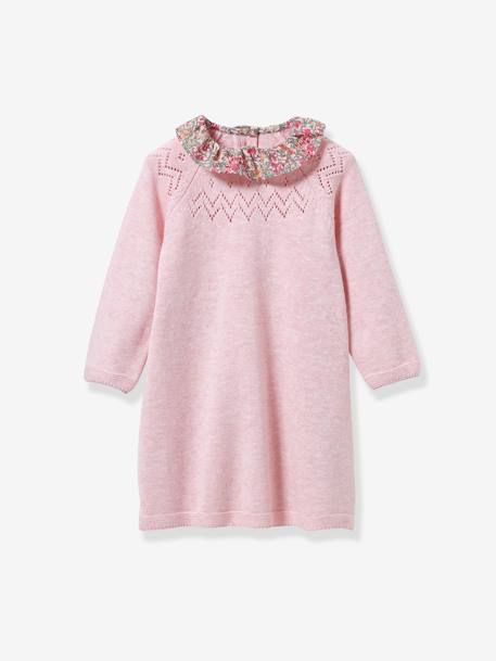 Bébé-Robe en tricot col en tissu Liberty bébé
